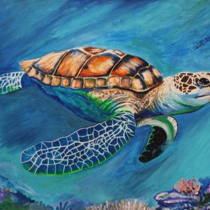 Sea Turtle 2 – Canvas Print (20x30)